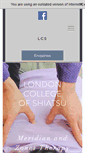 Mobile Screenshot of londoncollegeofshiatsu.com